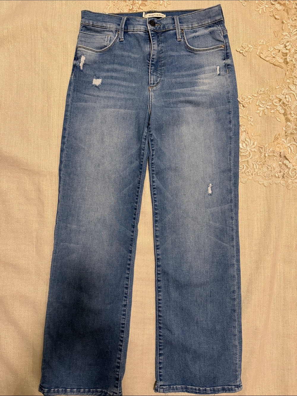 Whetherly Medium Wash Straight Leg Jeans